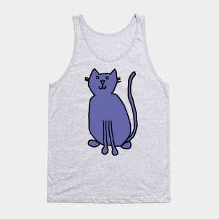 Very Peri the Periwinkle Blue Cat Color of the Year 2022 Tank Top